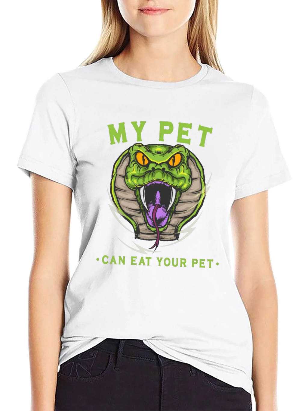 My Pet Snake T-Shirt - Can Eat Your Funny Tee product image 8