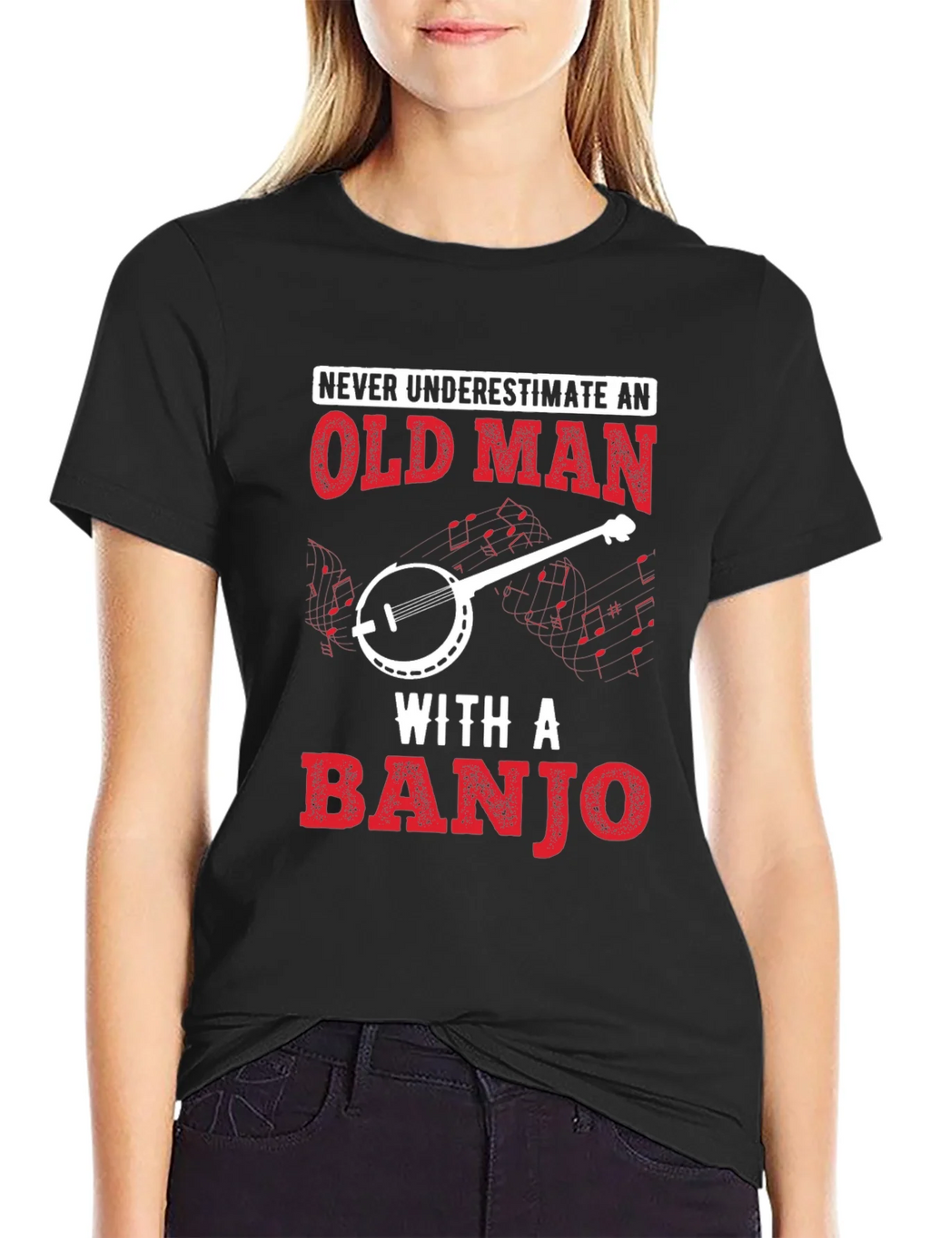 Old Man Banjo T-Shirt - Music Lover Tee product image 2