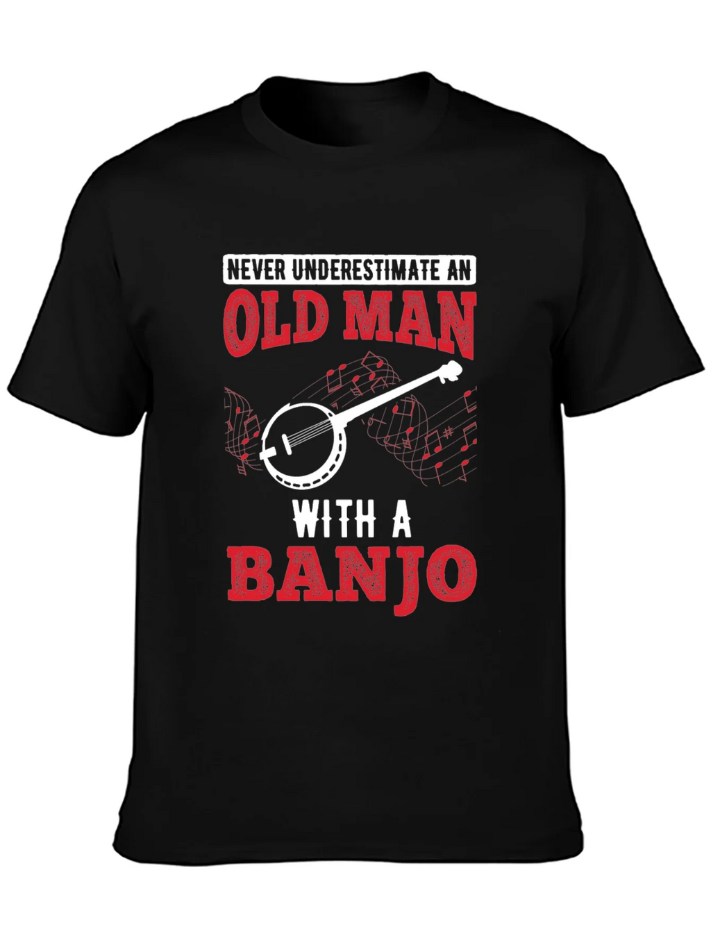Old Man Banjo T-Shirt - Music Lover Tee product image 3