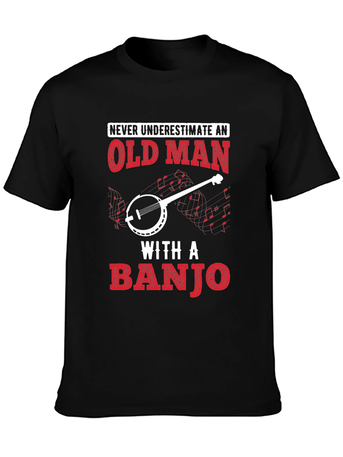 Old Man Banjo T-Shirt - Music Lover Tee product image 3