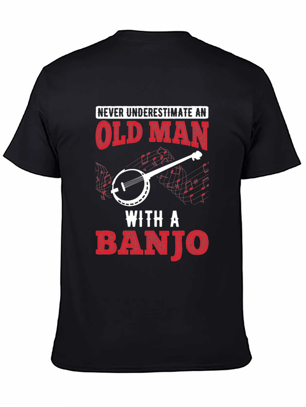 Old Man Banjo T-Shirt - Music Lover Tee product image 4