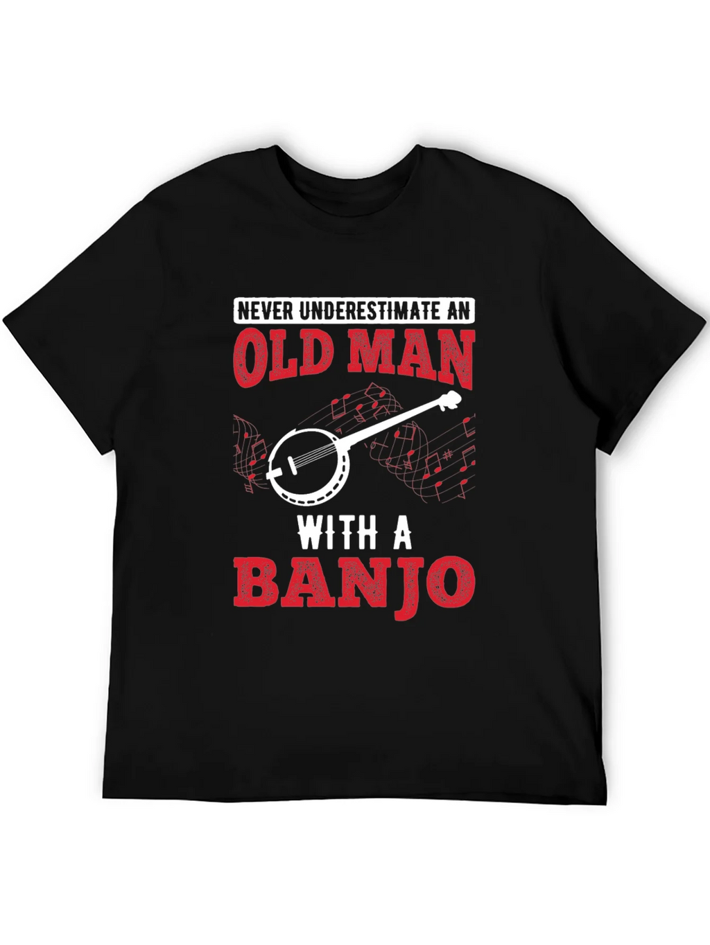 Old Man Banjo T-Shirt - Music Lover Tee product image 5