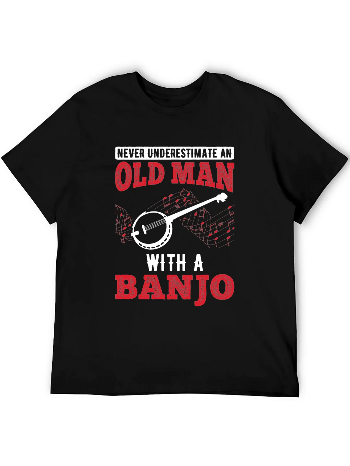 Old Man Banjo T-Shirt - Music Lover Tee product image 5
