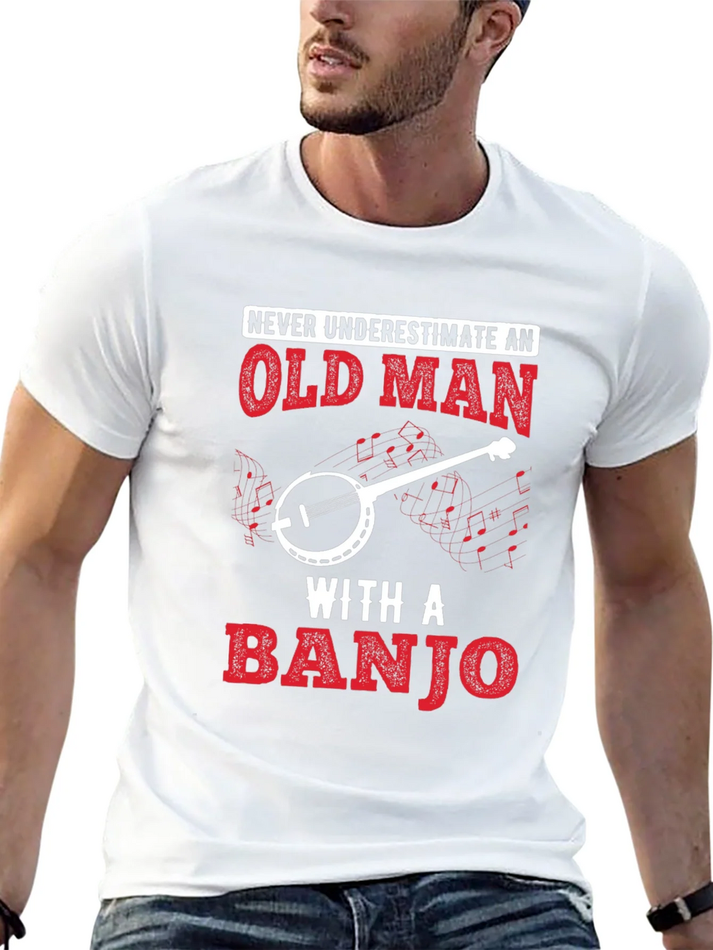 Old Man Banjo T-Shirt - Music Lover Tee product image 12