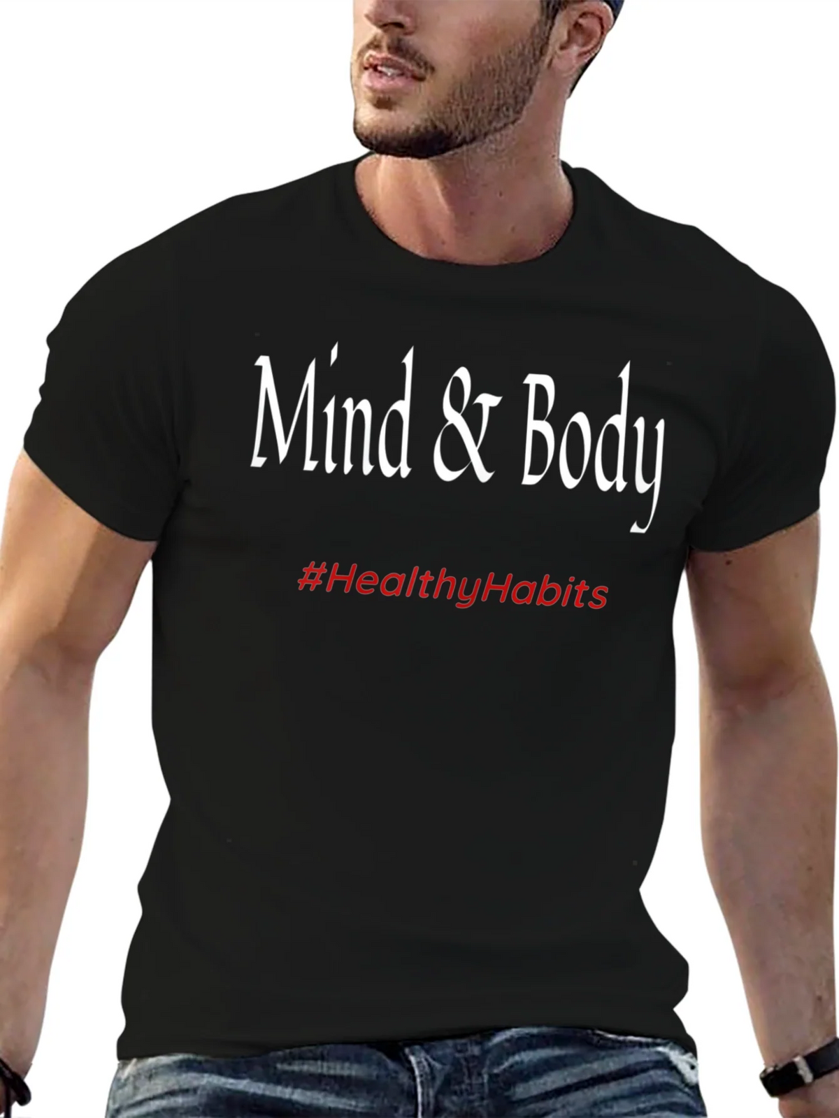 Mind & Body Tee - Healthy Habits Black T-Shirt product image 6
