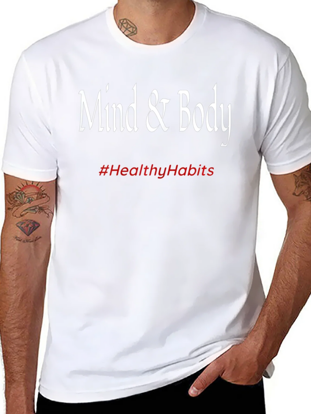 Mind & Body Tee - Healthy Habits Black T-Shirt product image 7
