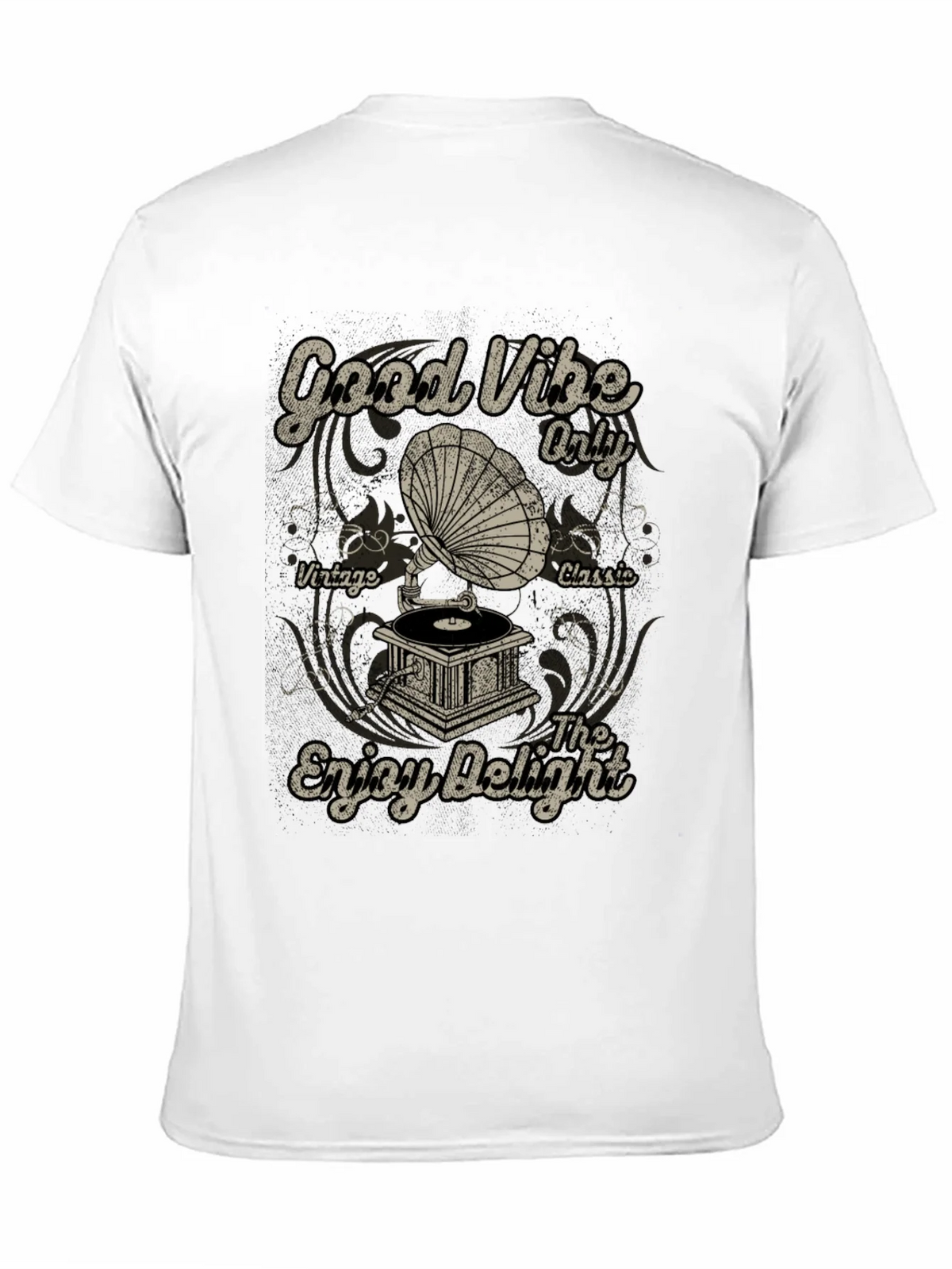 Good Vibes Vintage Gramophone Graphic T-Shirt product image 6
