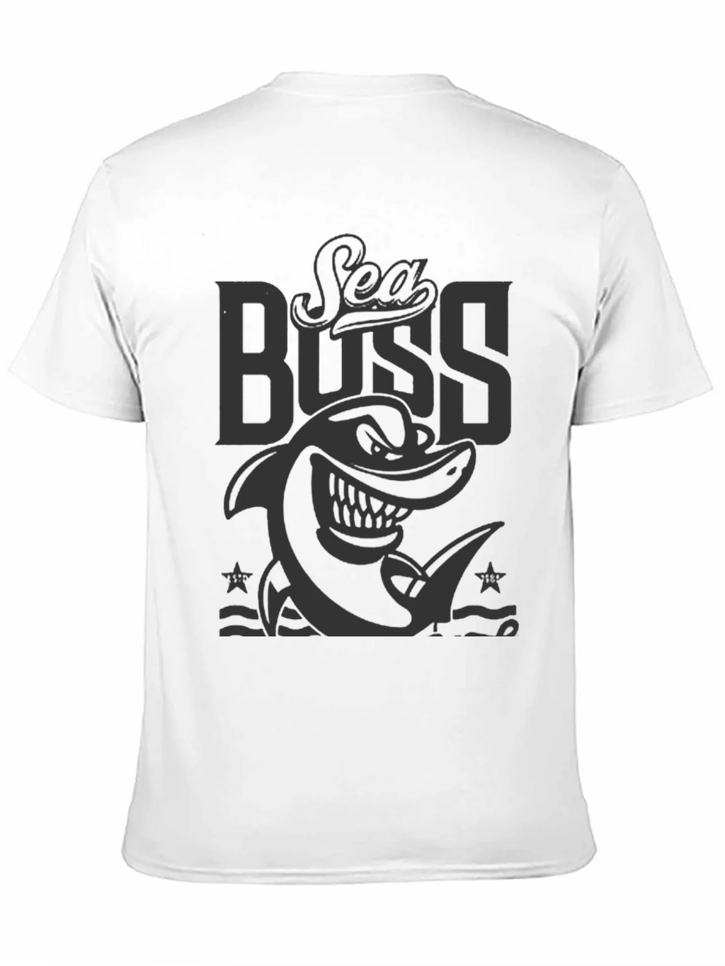 Sea Boss Graphic T-Shirt - Black Cotton Tee product image 3