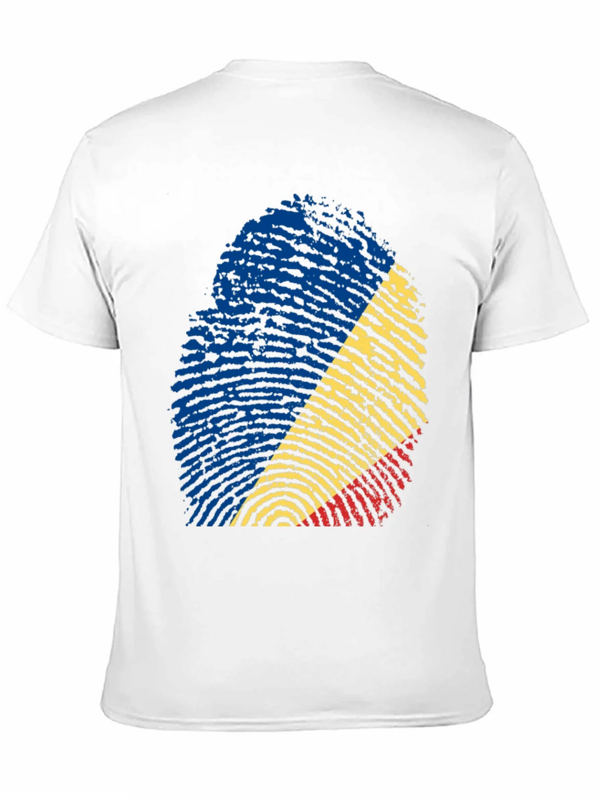 Romania Flag Fingerprint T-Shirt product image 8