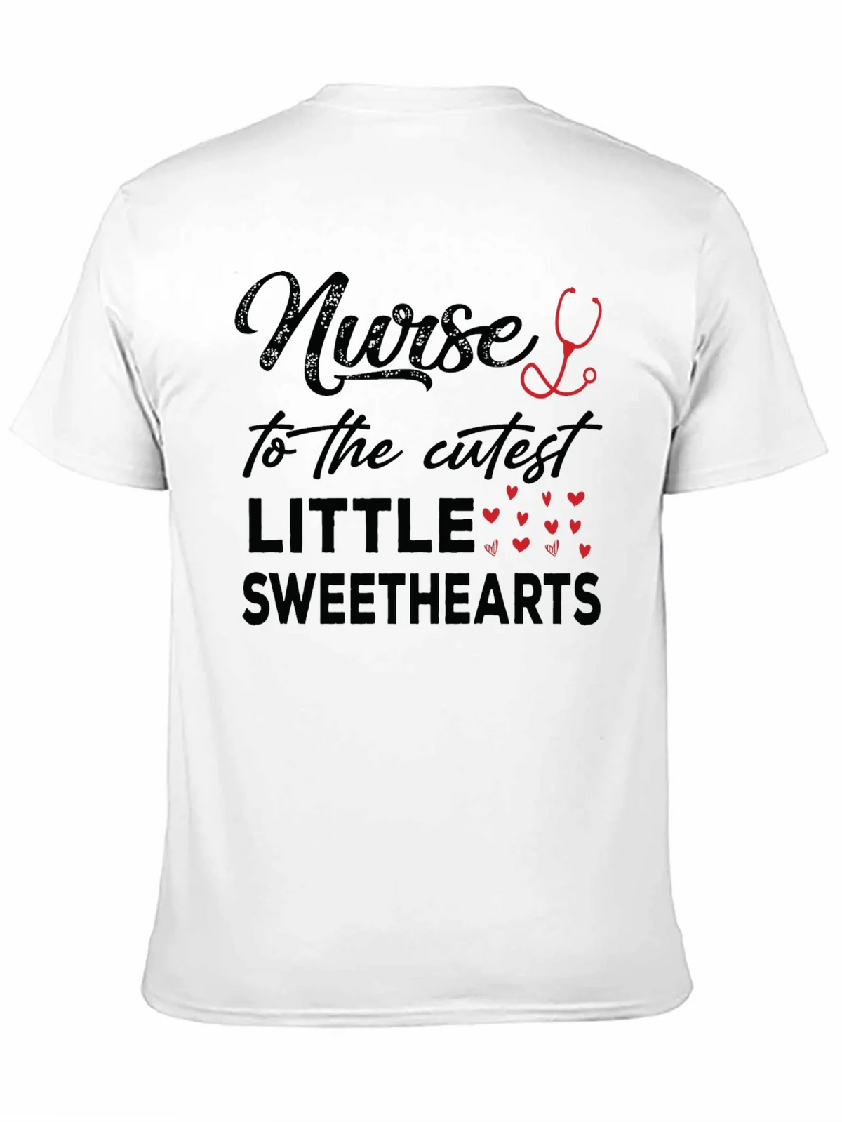 Nurse to the Cutest Sweethearts Black T-Shirt product image 9