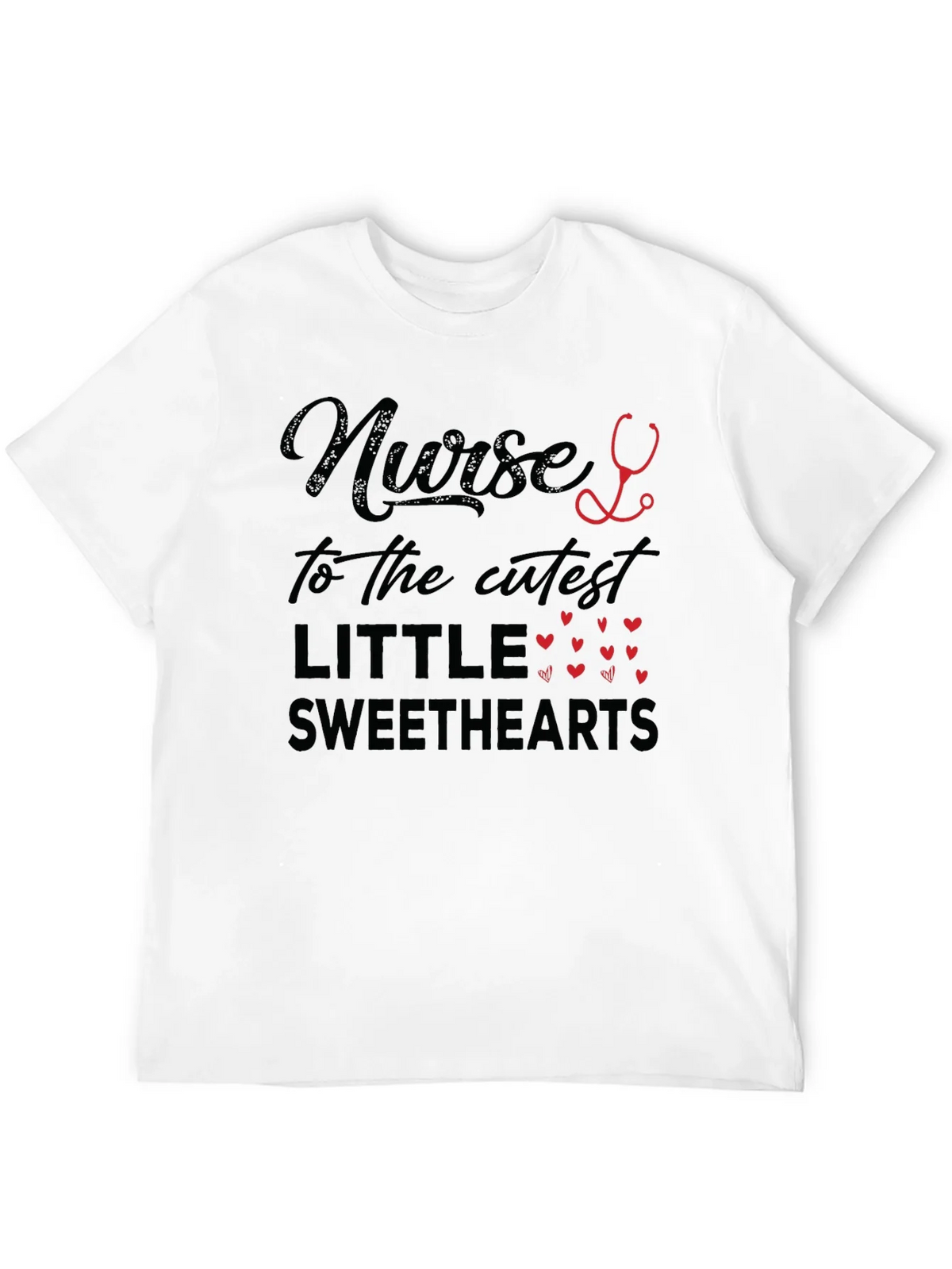 Nurse to the Cutest Sweethearts Black T-Shirt product image 10