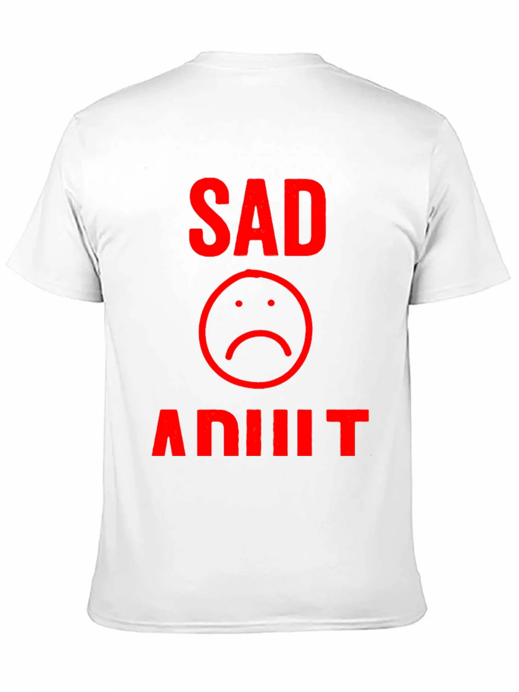 Sad Adult Graphic T-Shirt - Black product image 10