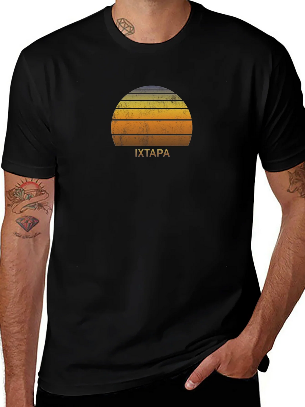 Ixtapa Vintage Sunset Graphic T-Shirt product image 1