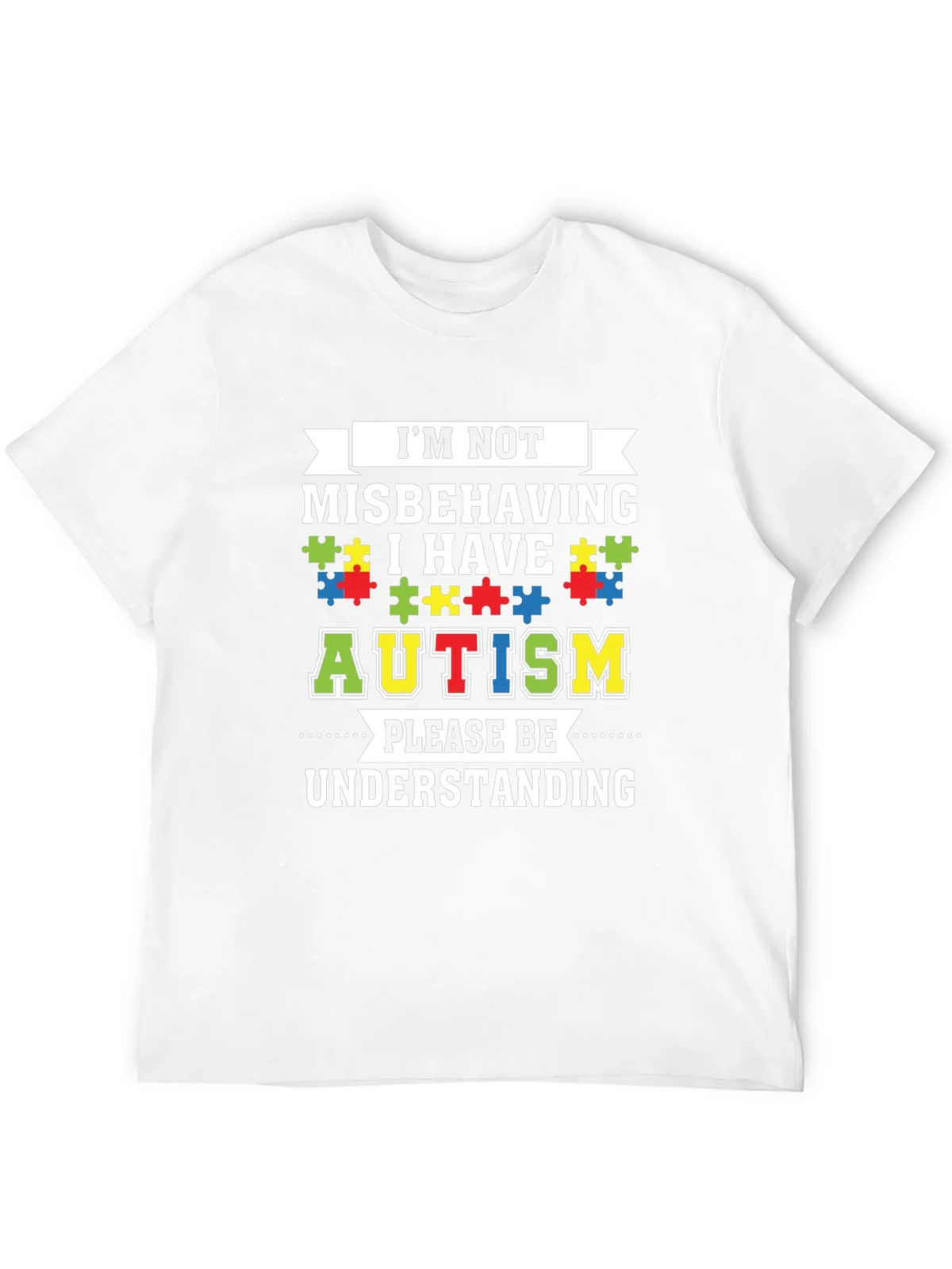 Autism Awareness Graphic Tee - Im Not Misbehaving product image 11