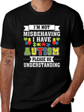 Autism Awareness Graphic Tee - Im Not Misbehaving product image 1