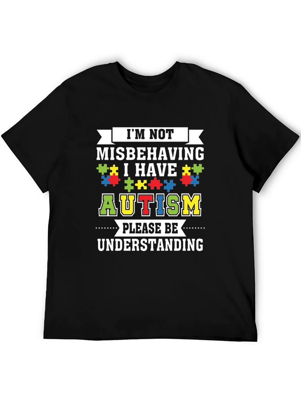 Autism Awareness Graphic Tee - Im Not Misbehaving product image 5