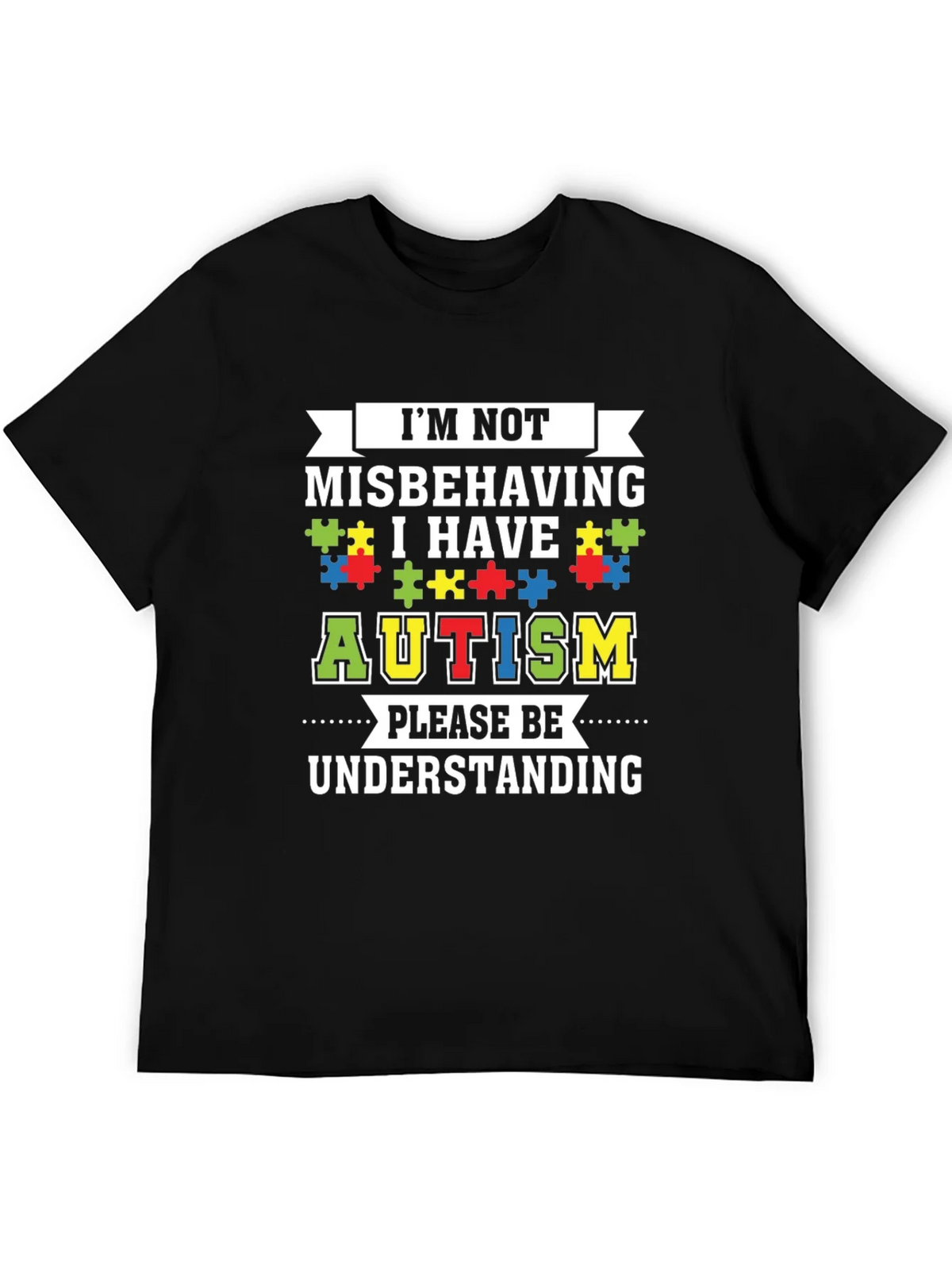 Autism Awareness Graphic Tee - Im Not Misbehaving product image 5