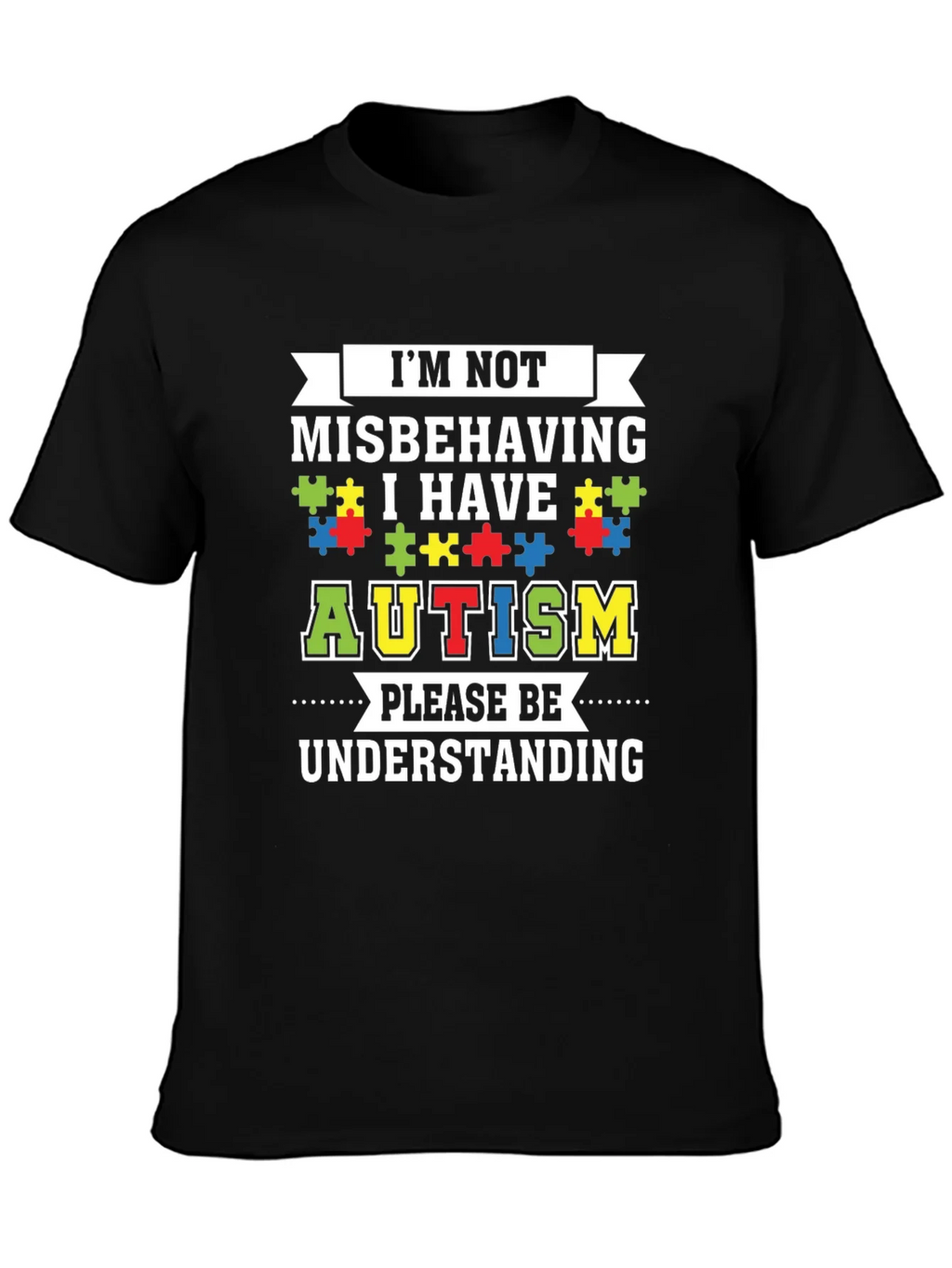 Autism Awareness Graphic Tee - Im Not Misbehaving product image 3