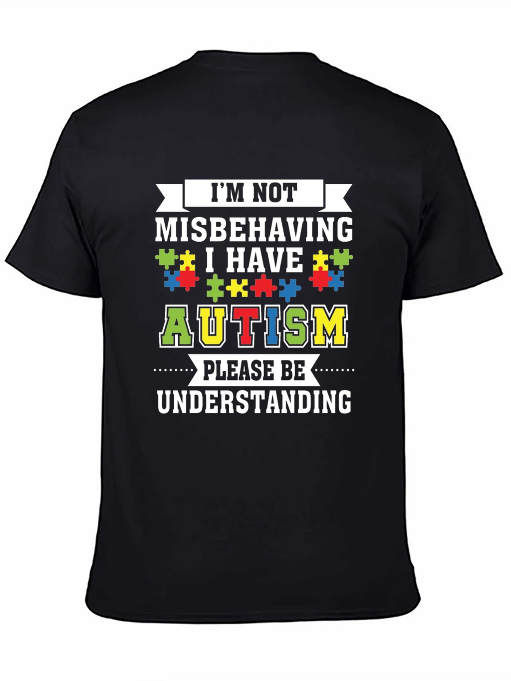 Autism Awareness Graphic Tee - Im Not Misbehaving product image 4
