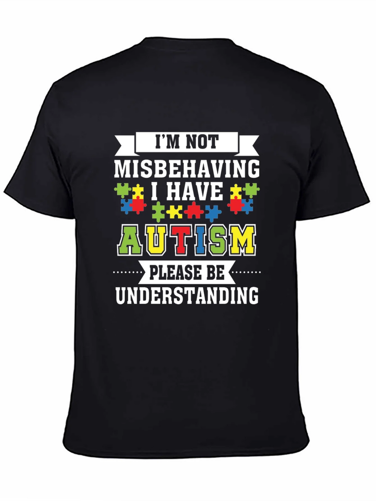 Autism Awareness Graphic Tee - Im Not Misbehaving product image 4