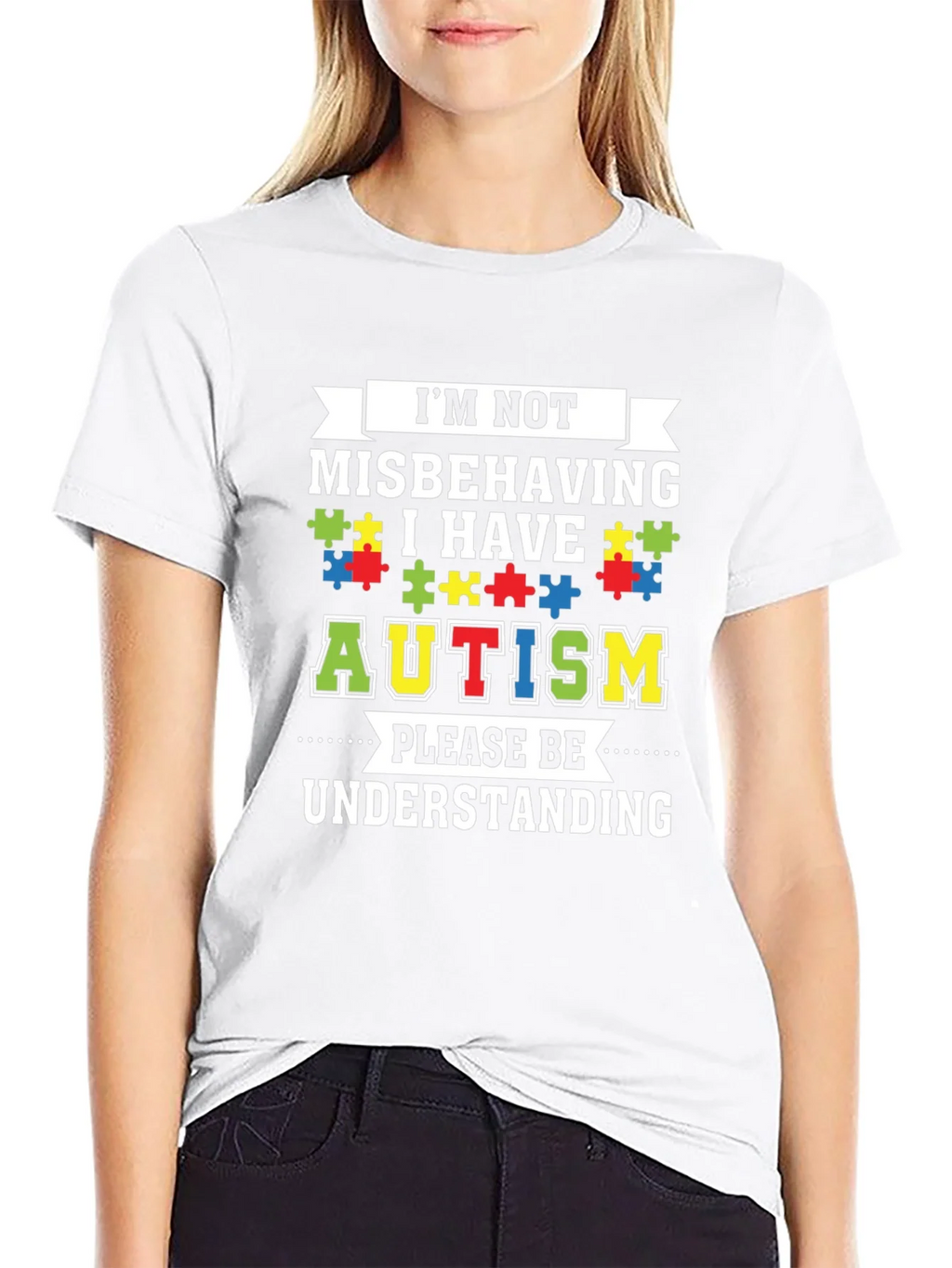 Autism Awareness Graphic Tee - Im Not Misbehaving product image 8