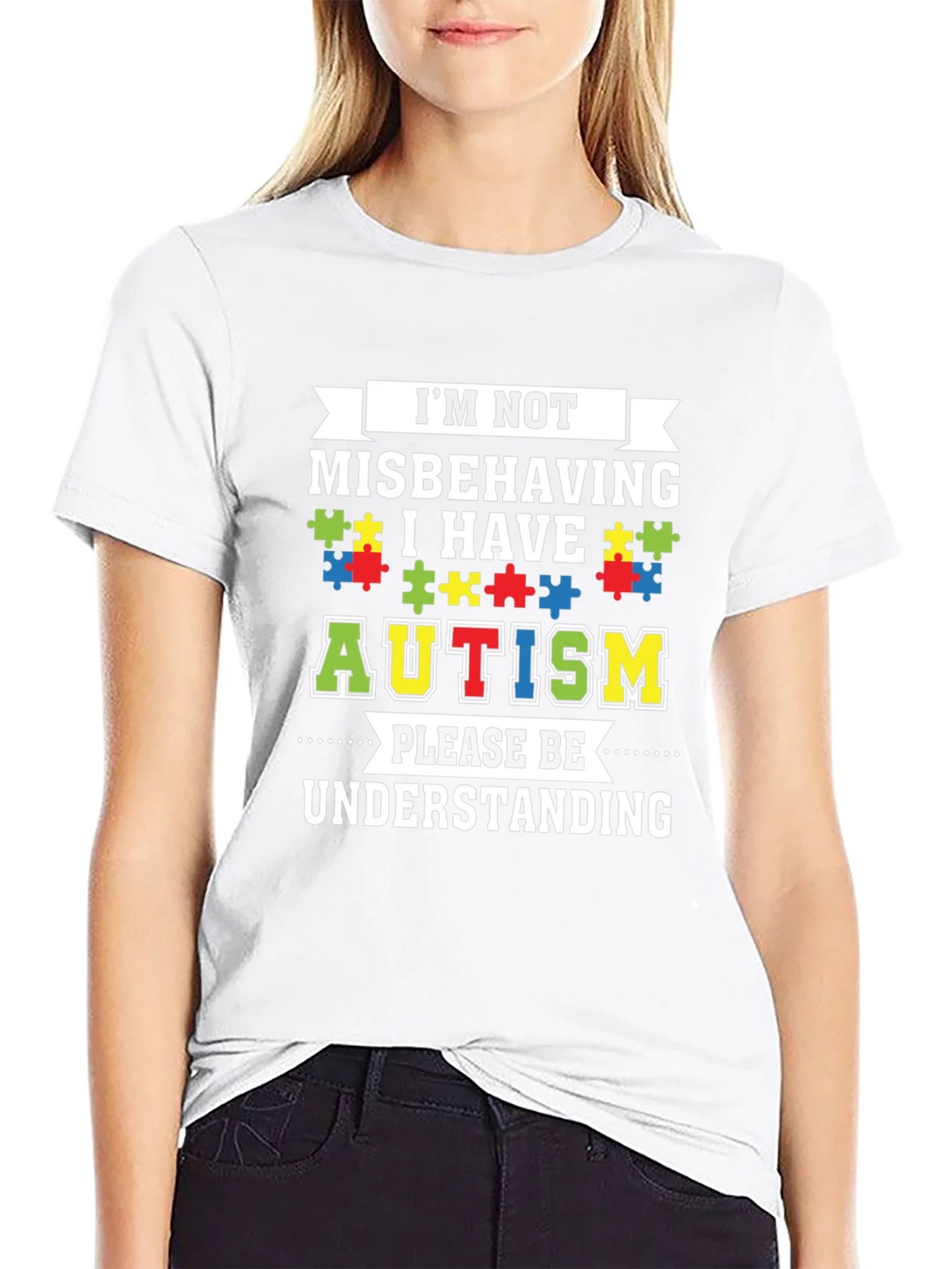Autism Awareness Graphic Tee - Im Not Misbehaving product image 8