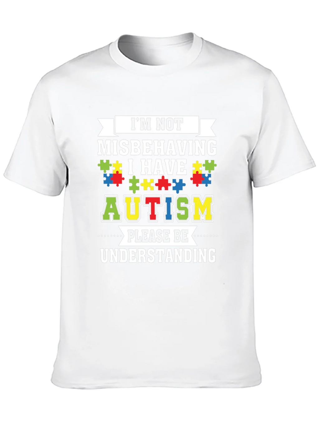 Autism Awareness Graphic Tee - Im Not Misbehaving product image 9