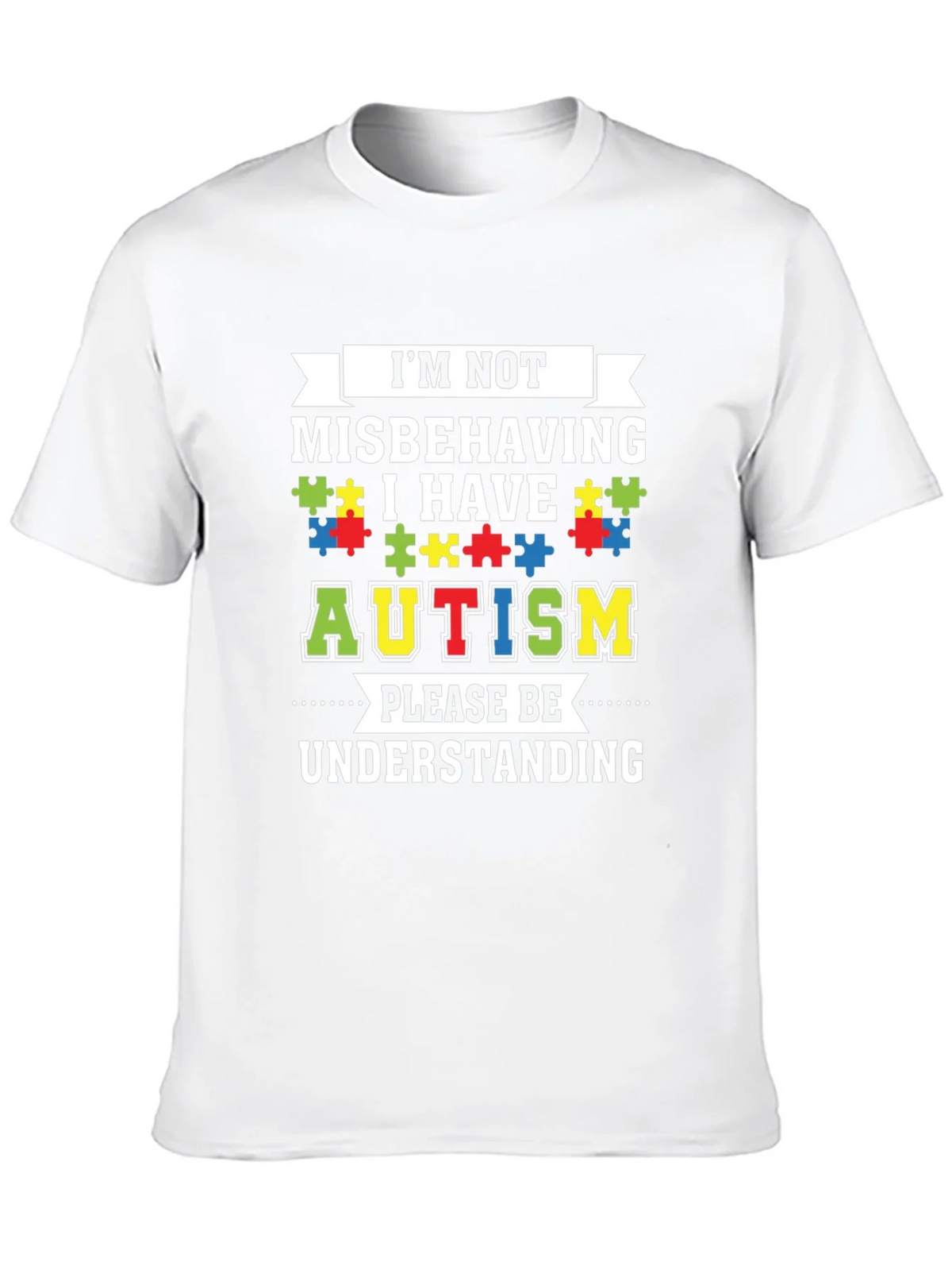 Autism Awareness Graphic Tee - Im Not Misbehaving product image 9