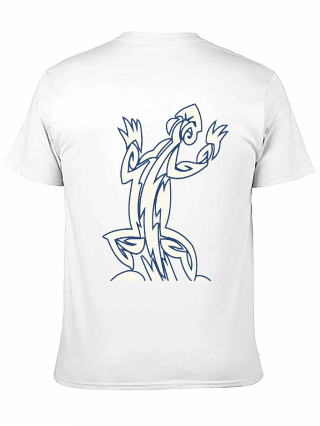 Tribal Lizard Graphic Black T-Shirt product image 10