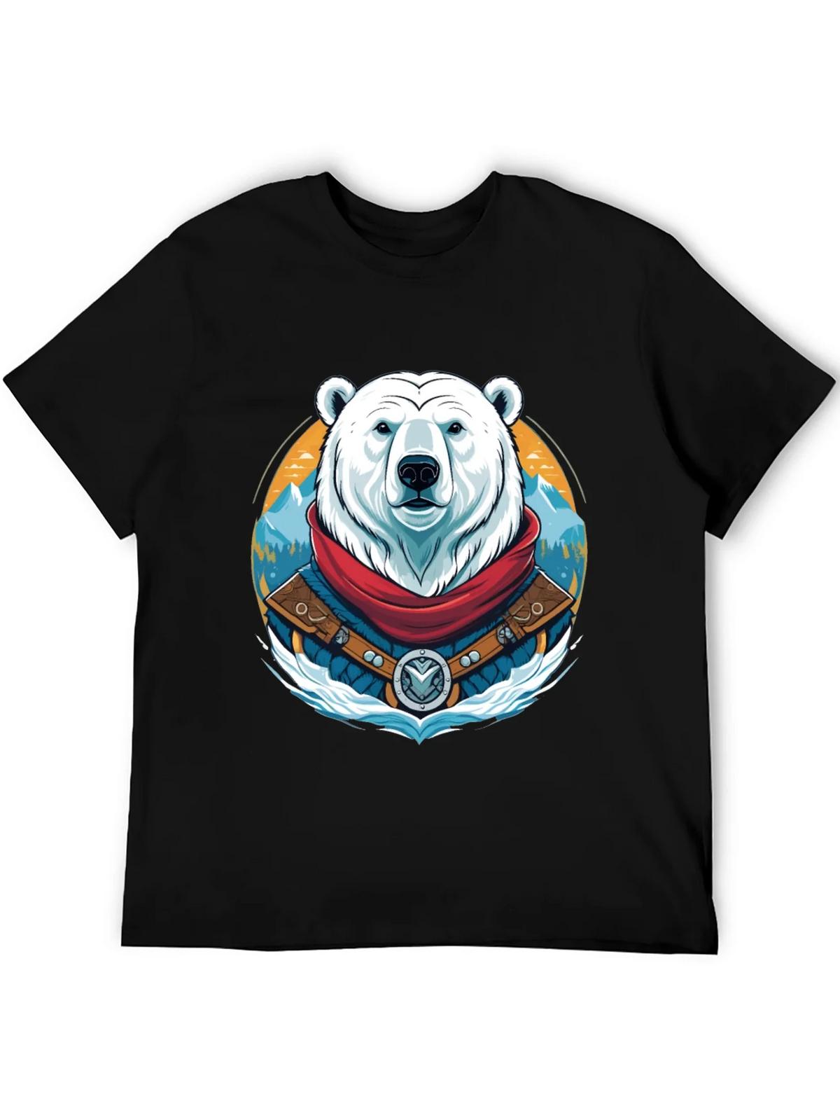 Polar Bear T-Shirt Graphic Tee Crew Neck product image 5