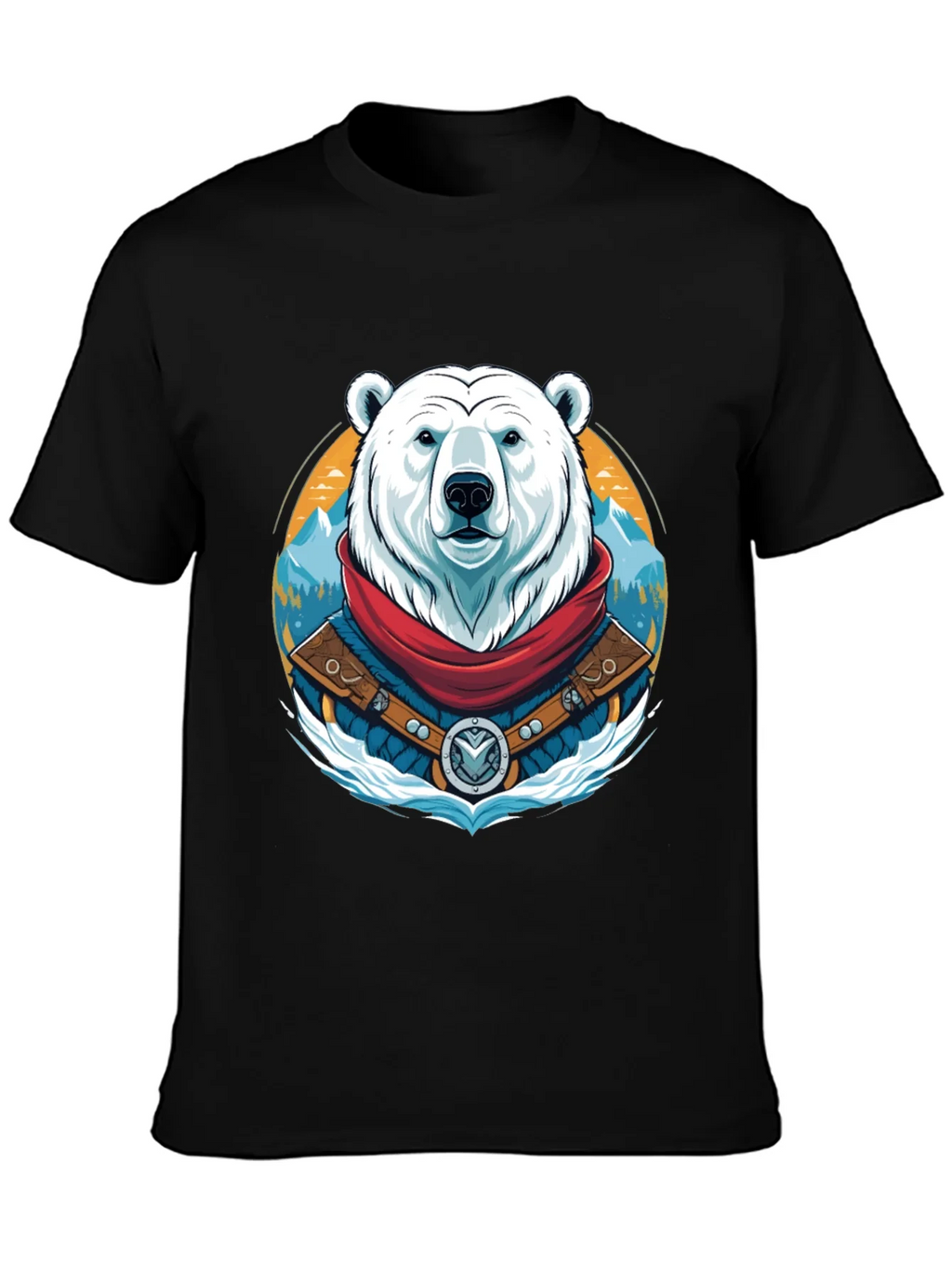 Polar Bear T-Shirt Graphic Tee Crew Neck product image 3