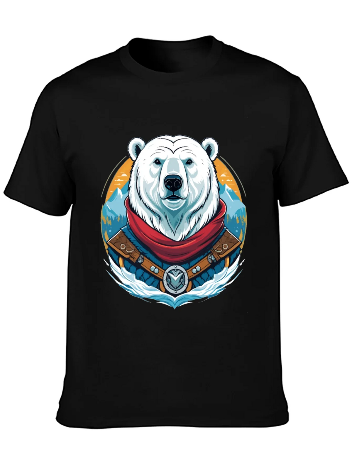 Polar Bear T-Shirt Graphic Tee Crew Neck product image 3