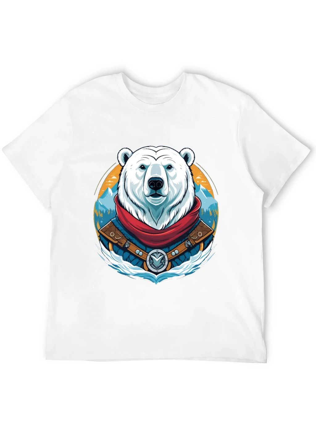 Polar Bear T-Shirt Graphic Tee Crew Neck product image 11