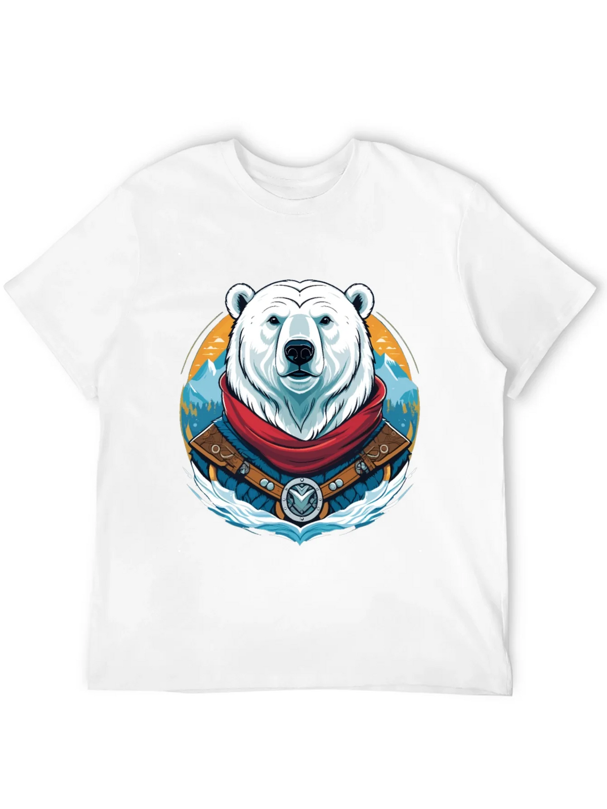 Polar Bear T-Shirt Graphic Tee Crew Neck product image 11