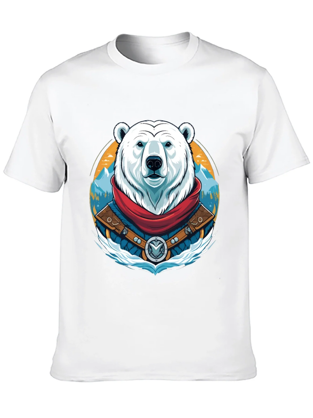 Polar Bear T-Shirt Graphic Tee Crew Neck product image 9