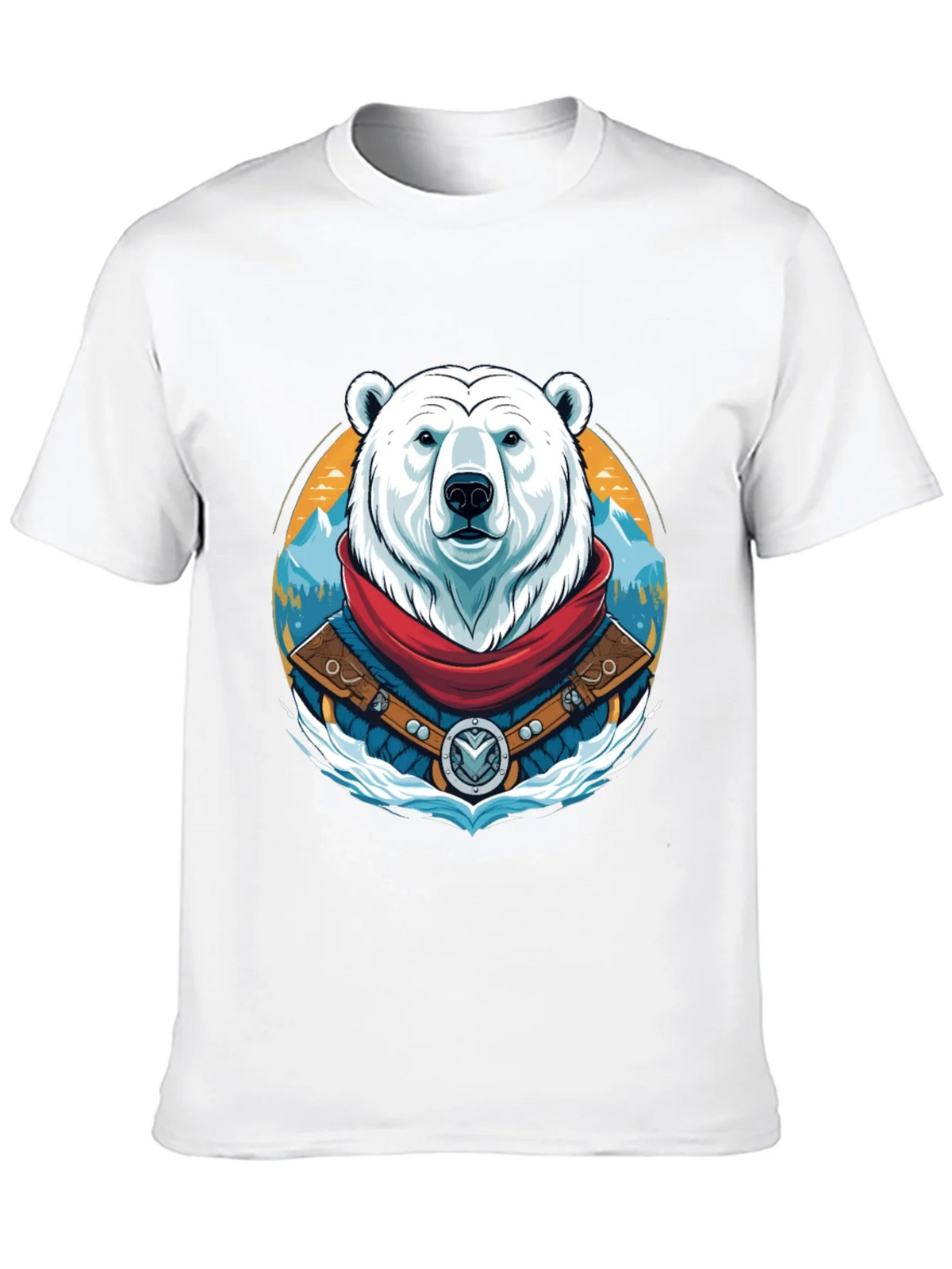 Polar Bear T-Shirt Graphic Tee Crew Neck product image 9