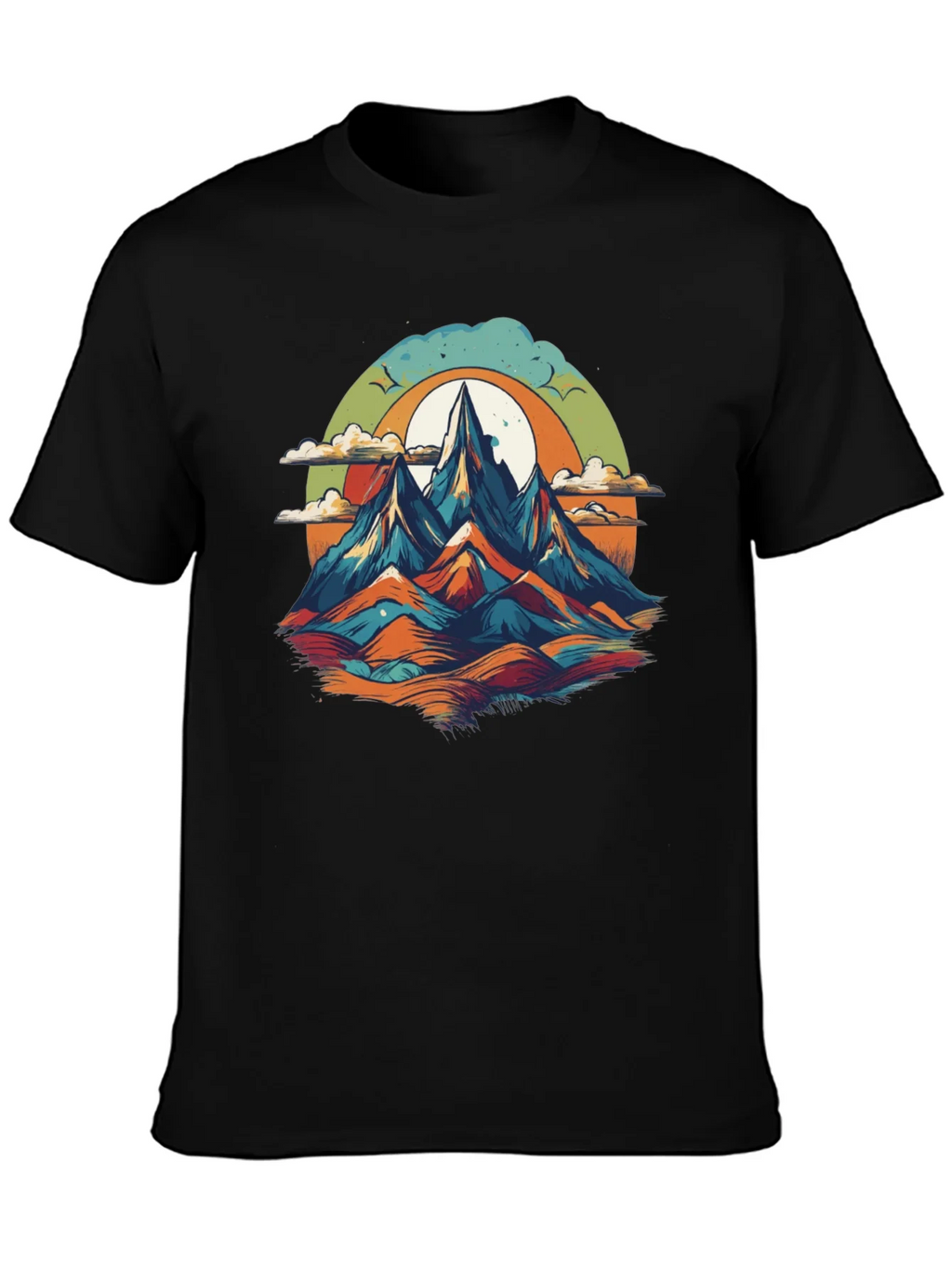 Mountain Graphic Tee - Black Unisex T-Shirt product image 1