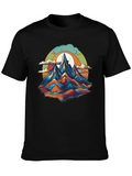Mountain Graphic Tee - Black Unisex T-Shirt product image 1