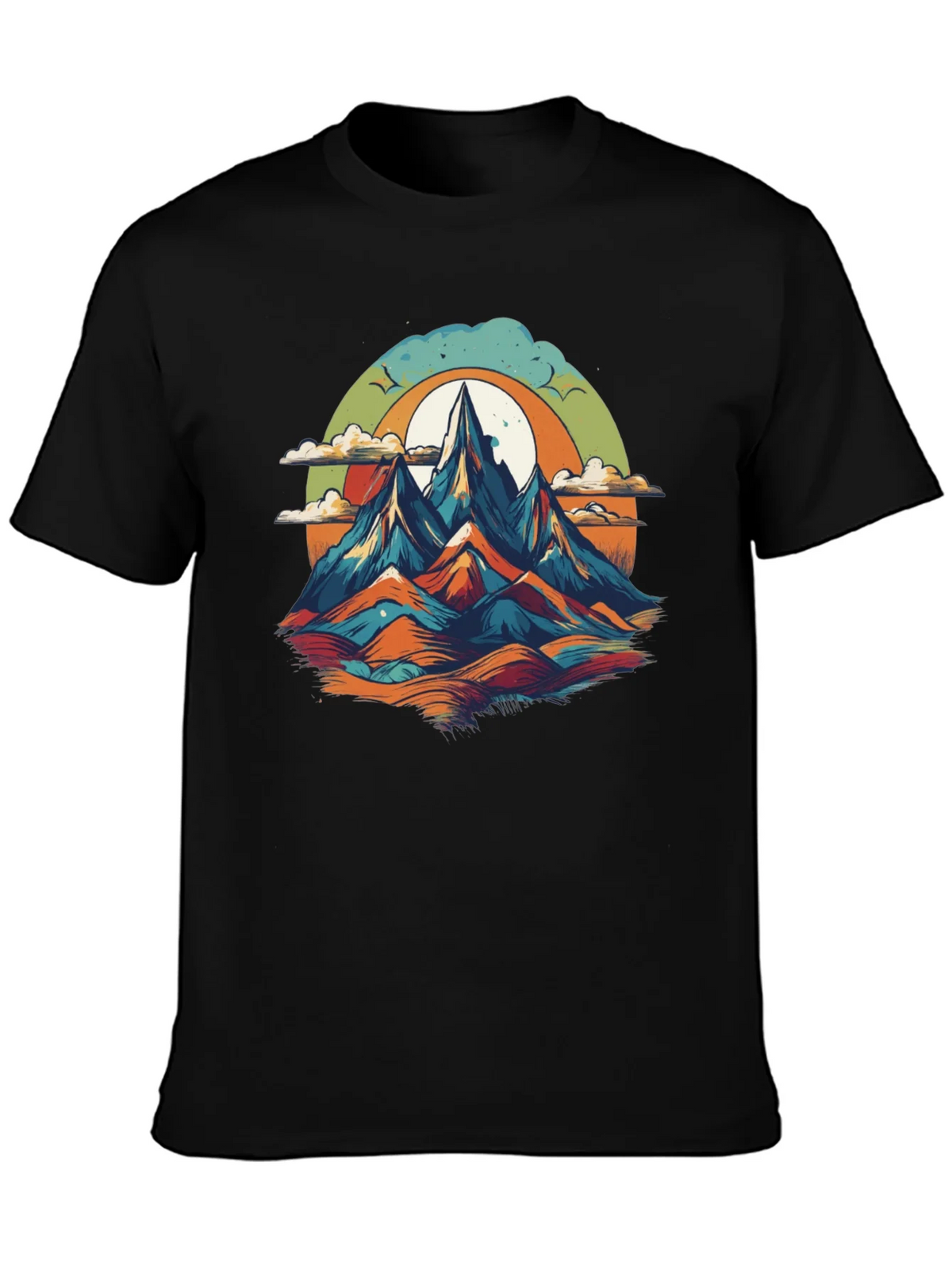 Mountain Graphic Tee - Black Unisex T-Shirt product image 1