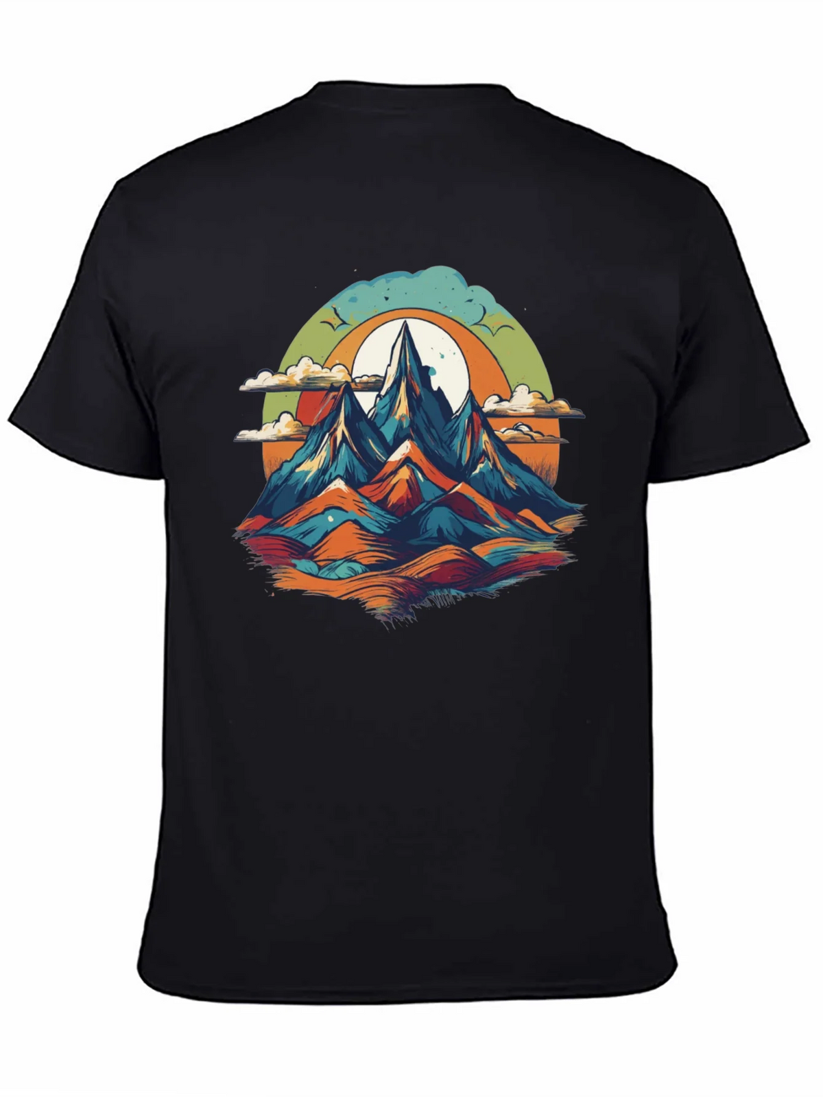 Mountain Graphic Tee - Black Unisex T-Shirt product image 2