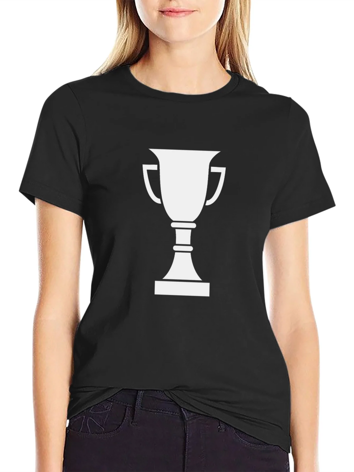 Trophy Graphic T-Shirt - Black Cotton Tee product image 2