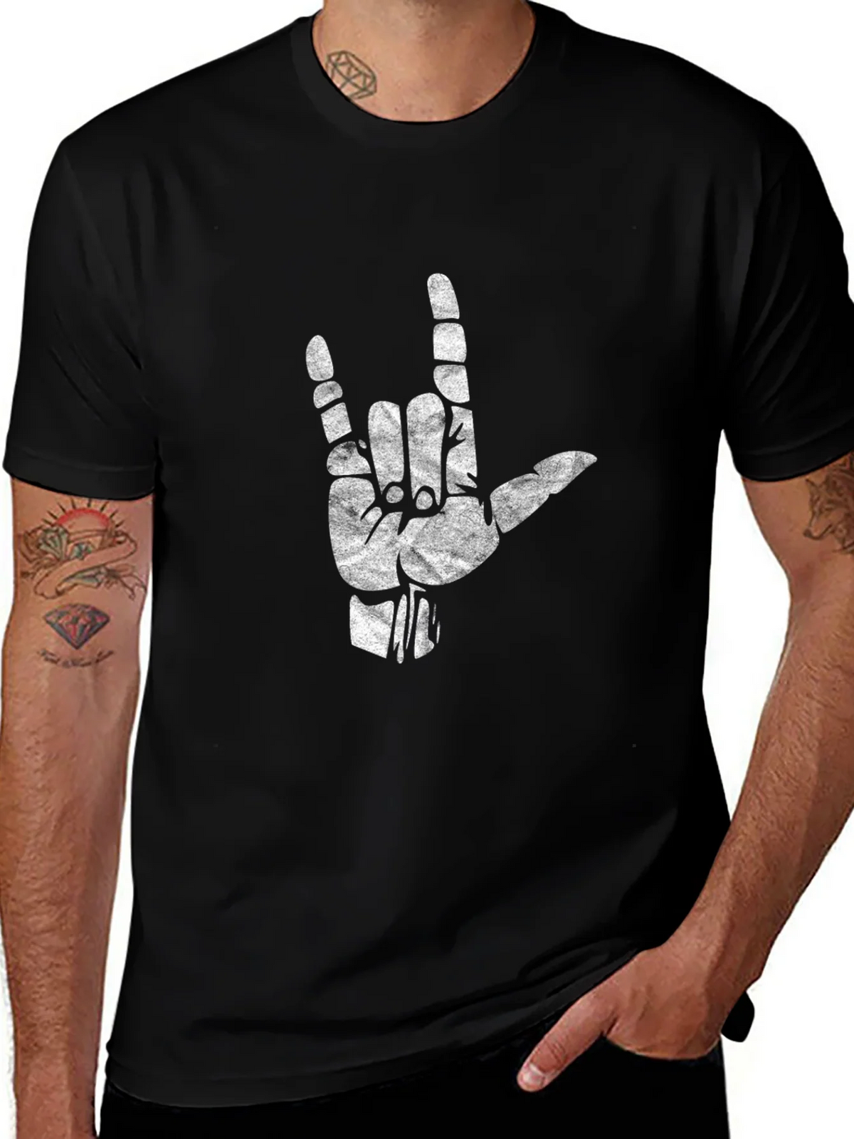 I Love You Sign Language Graphic Tee product image 1