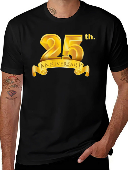 25th Anniversary Black Graphic T-Shirt product image 1