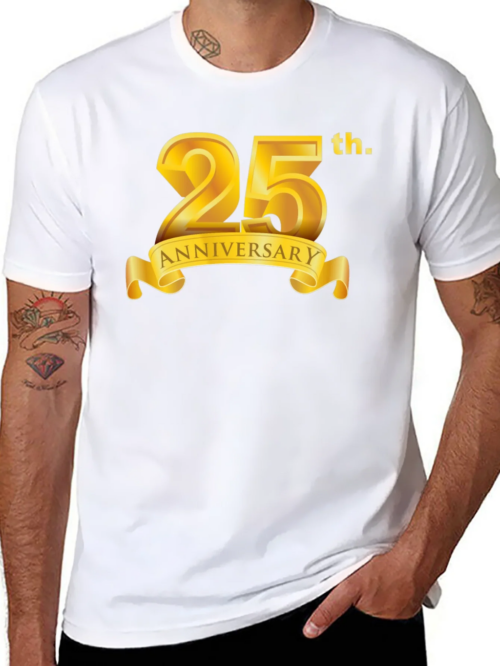 25th Anniversary Black Graphic T-Shirt product image 5