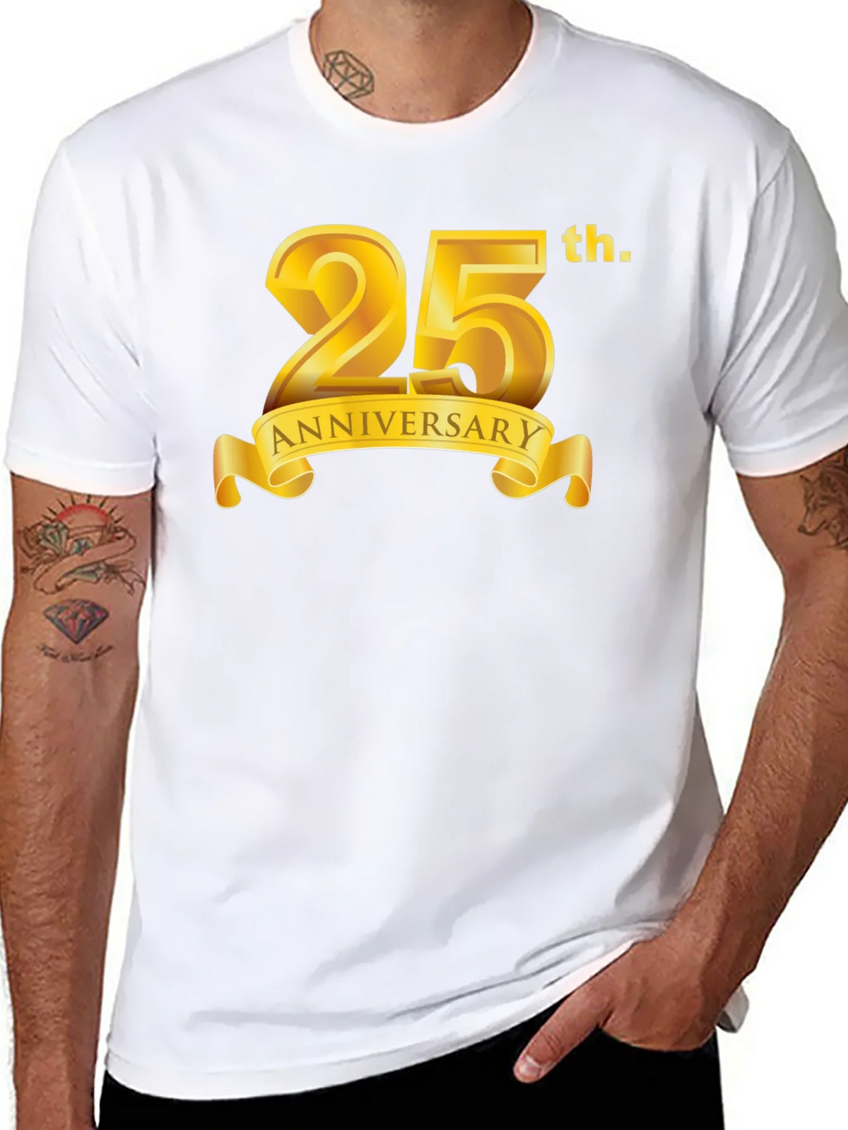 25th Anniversary Black Graphic T-Shirt product image 5