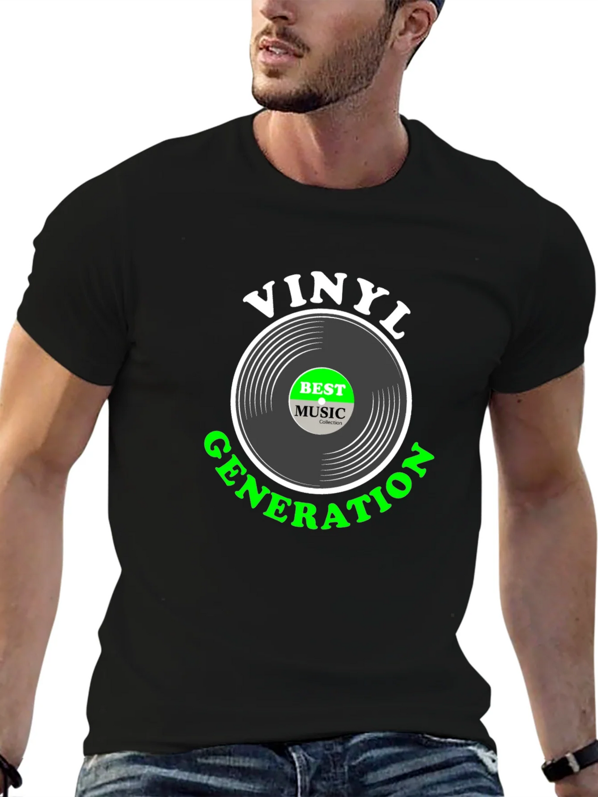 Vinyl Generation Black T-Shirt product image 5