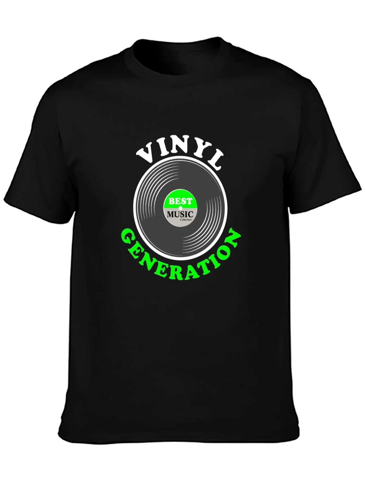 Vinyl Generation Black T-Shirt product image 2