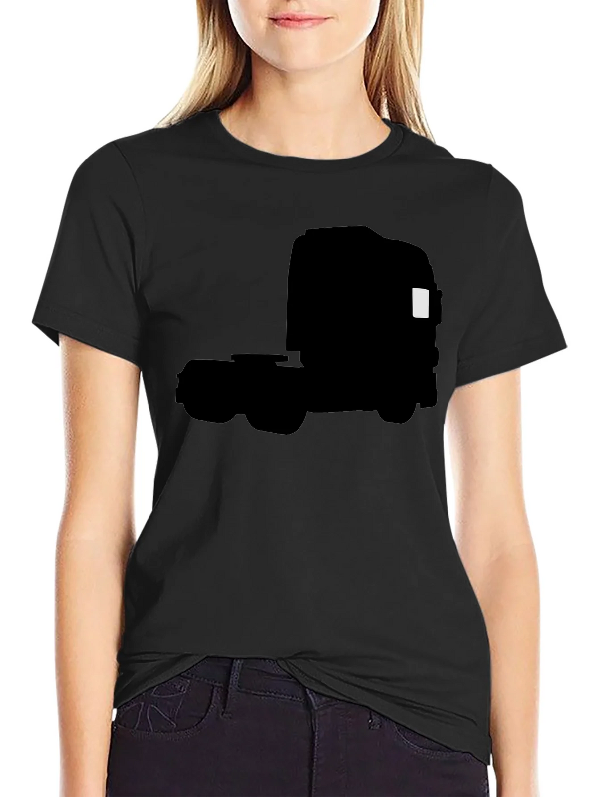 Truck Silhouette Graphic Tee - Black product image 2