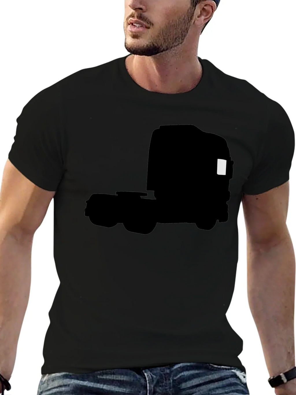 Truck Silhouette Graphic Tee - Black product image 6