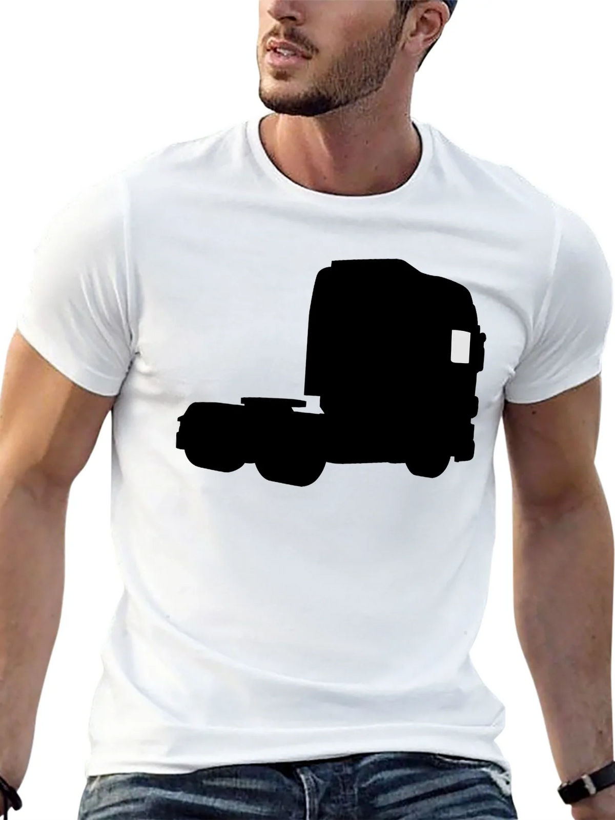 Truck Silhouette Graphic Tee - Black product image 12